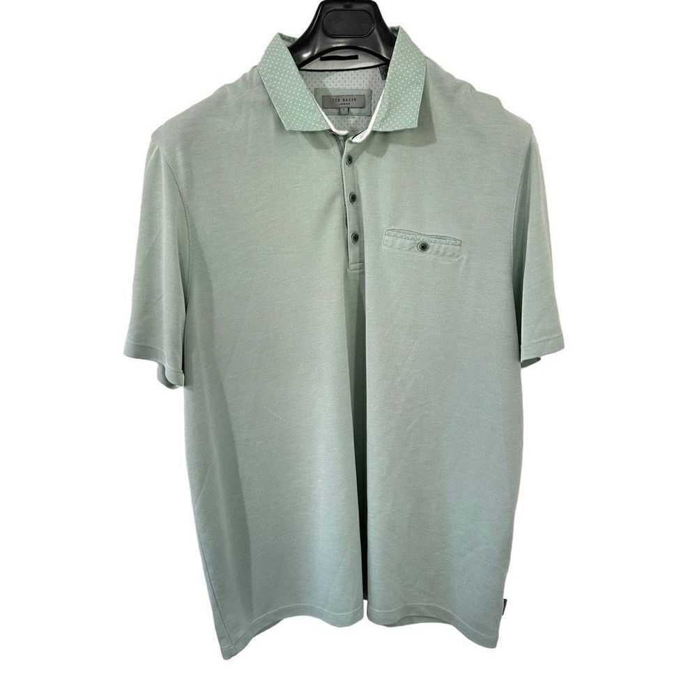 Ted Baker mint green polo shirt size 7 A512